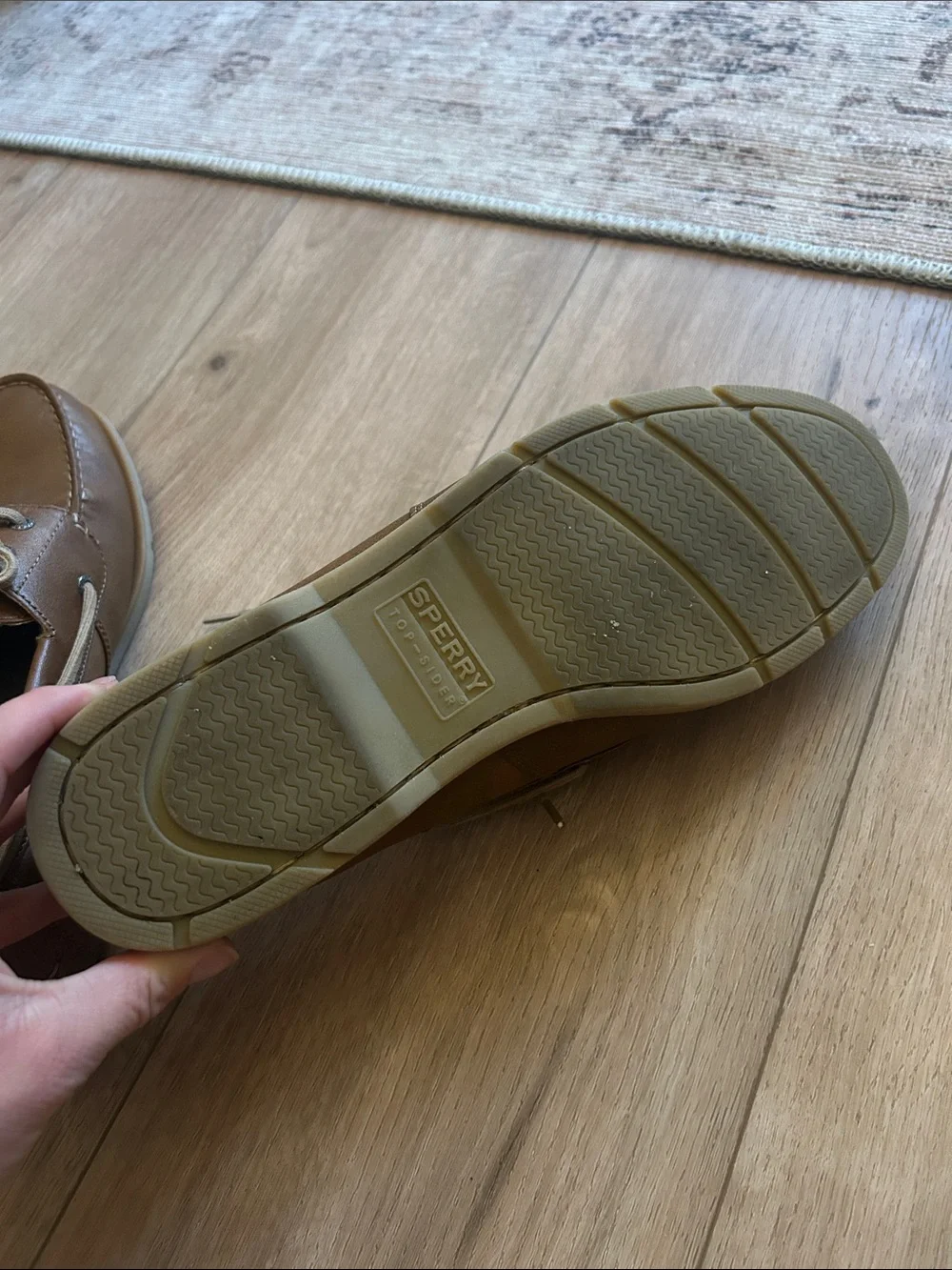 Sperry Men’s Brown Leather Deck Boat Shoes